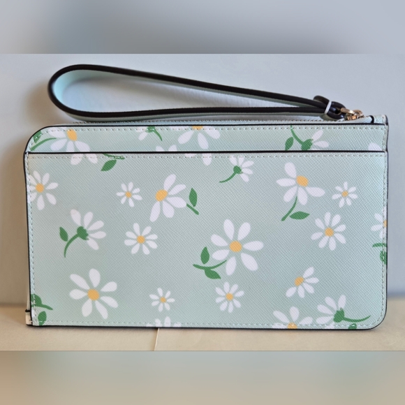 Kate Spade Lucy Day Tripper Daisy Medium L-Zip Wristlet NWT - Picture 2 of 9